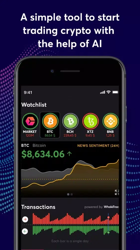 Tangkapan skrin CryptoMood: Crypto Sentiment