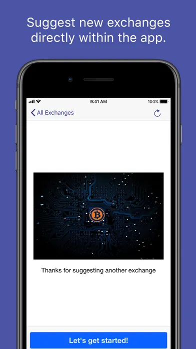 Tangkapan layar Crypto Exchanges Mobile