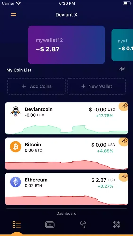 DeviantX سکرین شاٹس