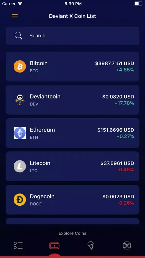 DeviantX سکرین شاٹس