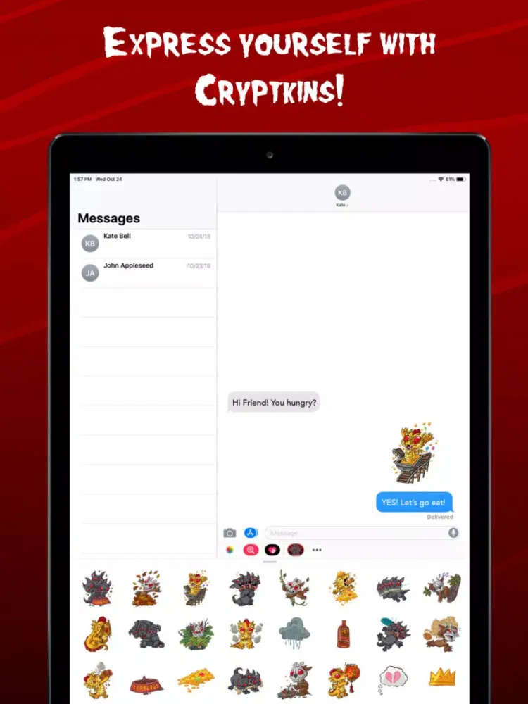 Cryptkins Stickers: Guardians iPad  سکرین شاٹس