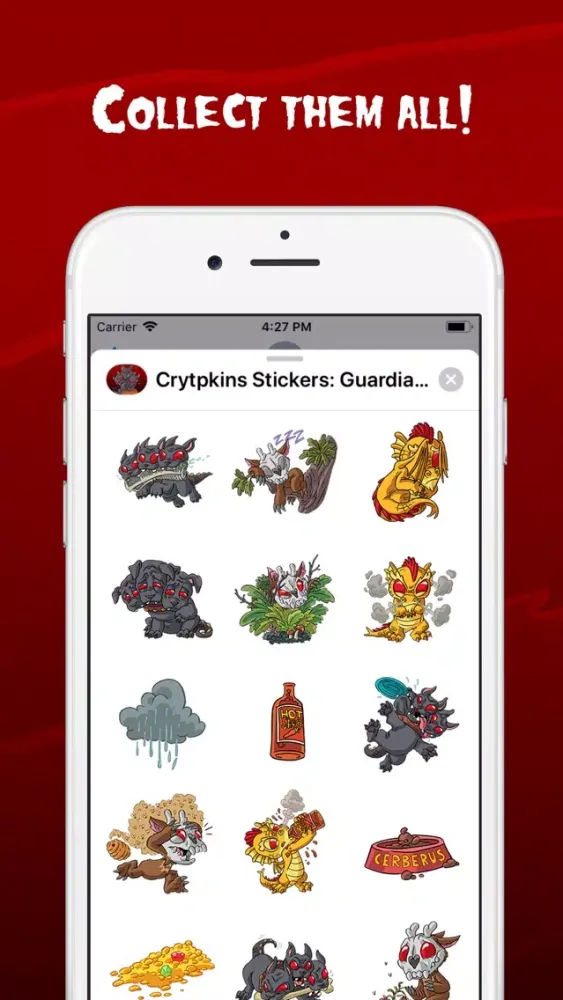 Cryptkins Stickers: Guardians سکرین شاٹس