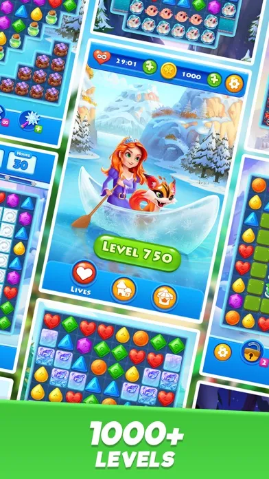 Crystal Crush - Match 3 Game سکرین شاٹس