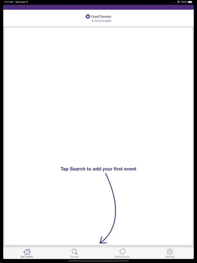 Grant Thornton Events iPad  스크린샷