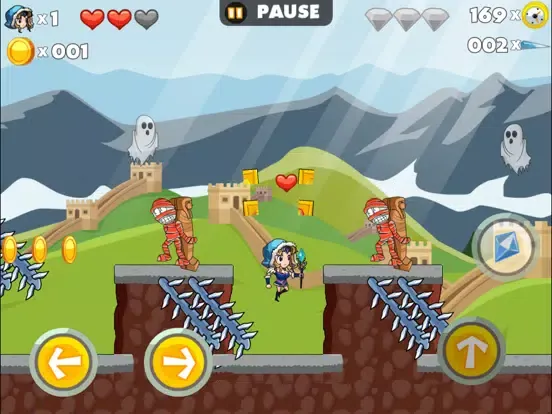 Tangkapan layar Super Crystal Mage - Most Popular Free Run Games iPad 
