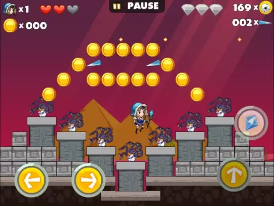 Tangkapan layar Super Crystal Mage - Most Popular Free Run Games iPad 