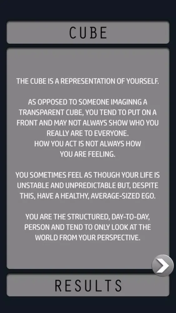 Скриншоты The Cube - Personality Exercise