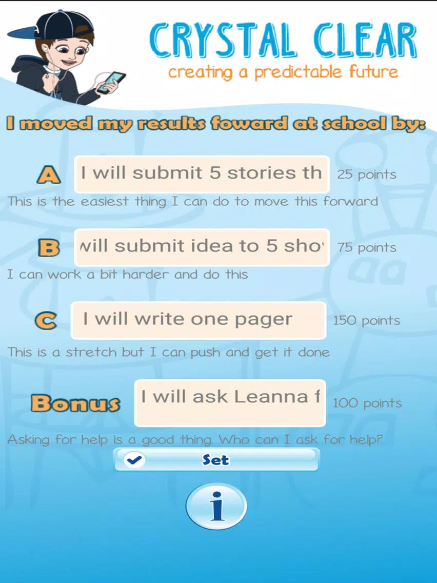 Crystal Clear Goal Setting iPad 应用截图