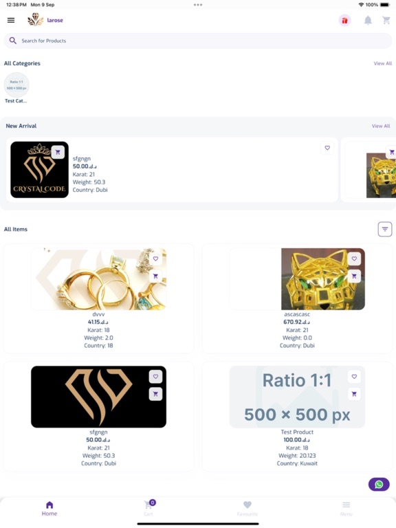 Larose Gold iPad 應用截圖