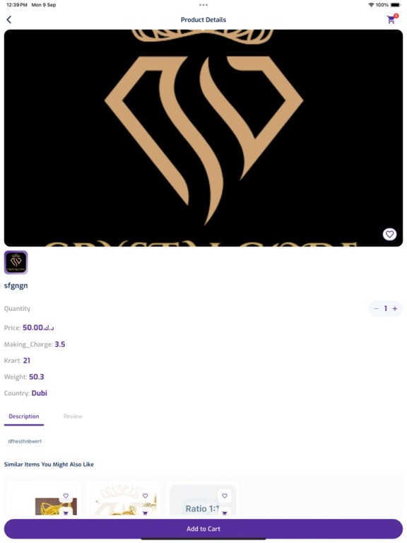 Larose Gold iPad 應用截圖