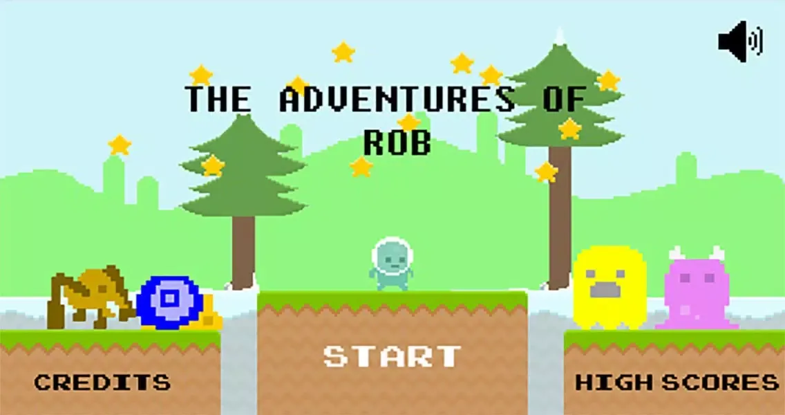 Capturas de tela do The Adventures of Rob