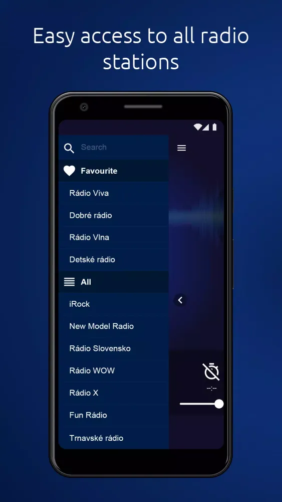 Ảnh chụp màn hình của SK Radio