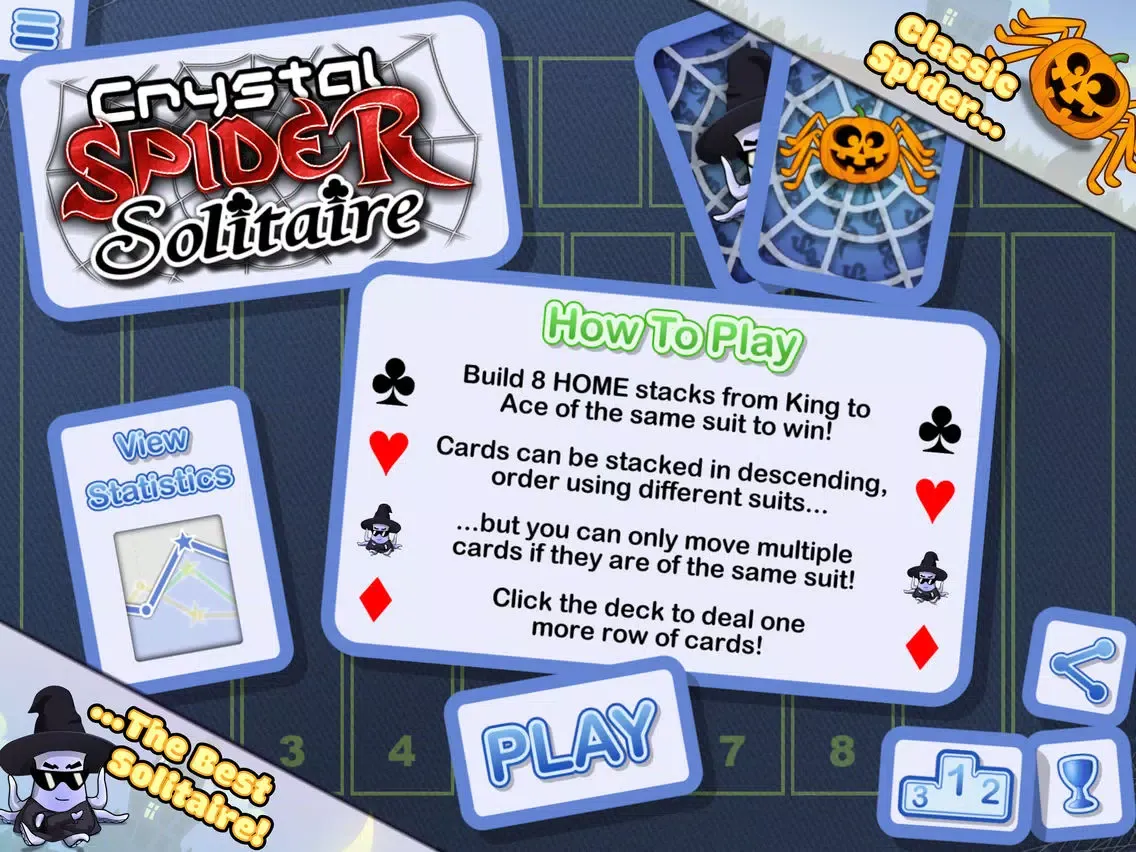 Crystal Spider Solitaire iPad  स्क्रीनशॉट