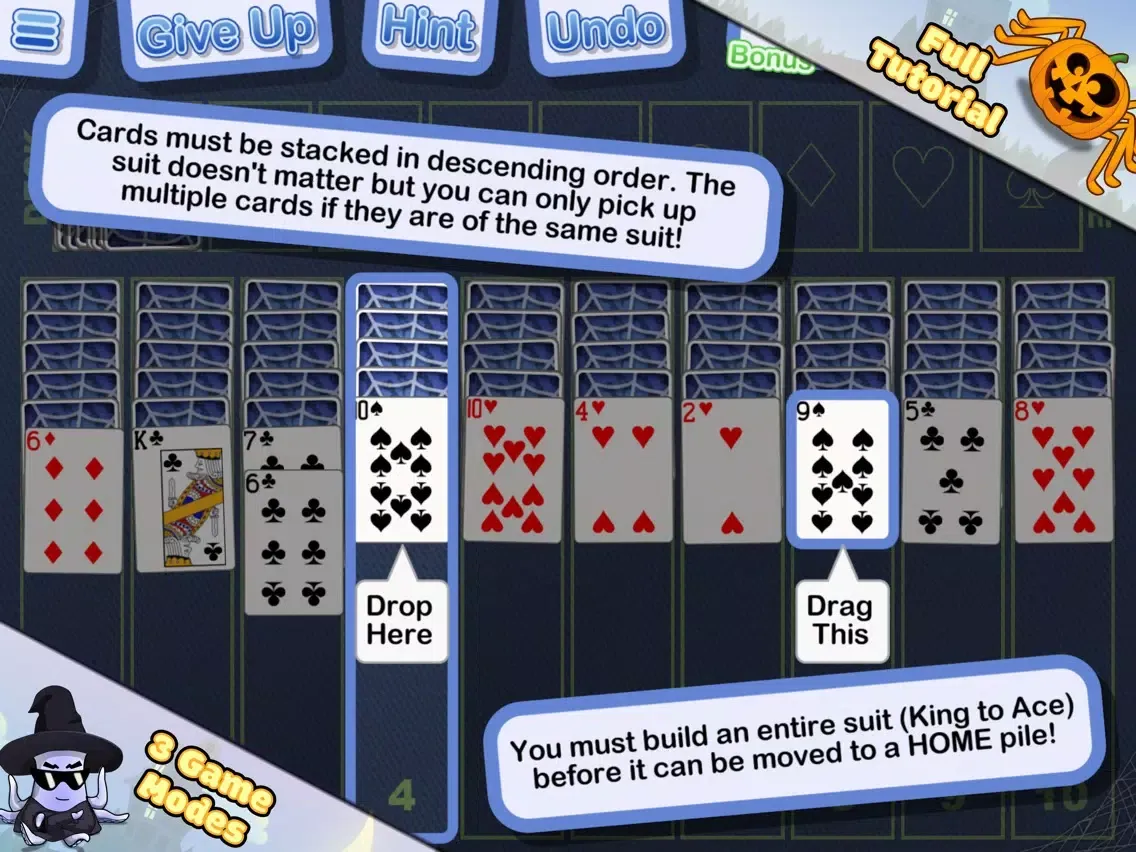 Crystal Spider Solitaire iPad  स्क्रीनशॉट