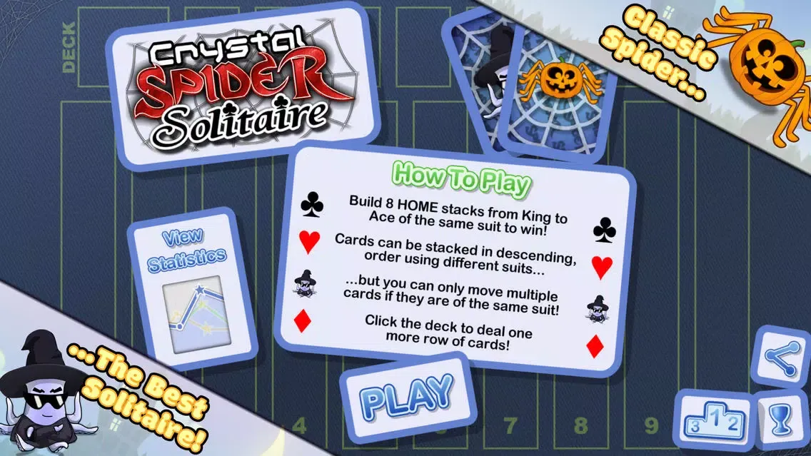 Crystal Spider Solitaire स्क्रीनशॉट