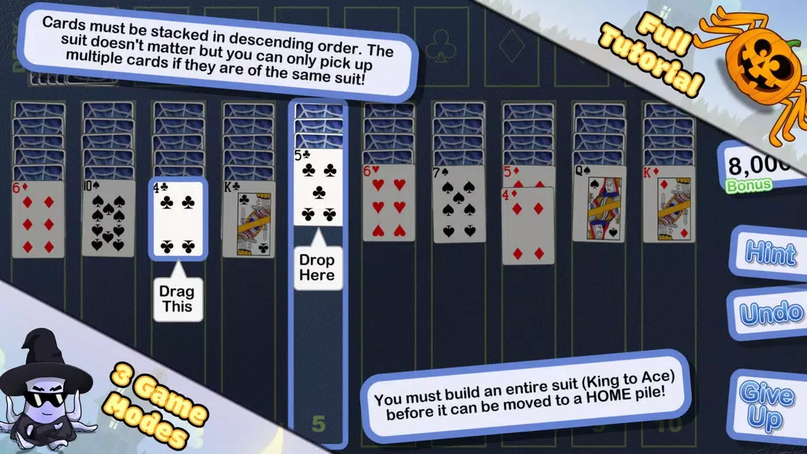 Crystal Spider Solitaire स्क्रीनशॉट