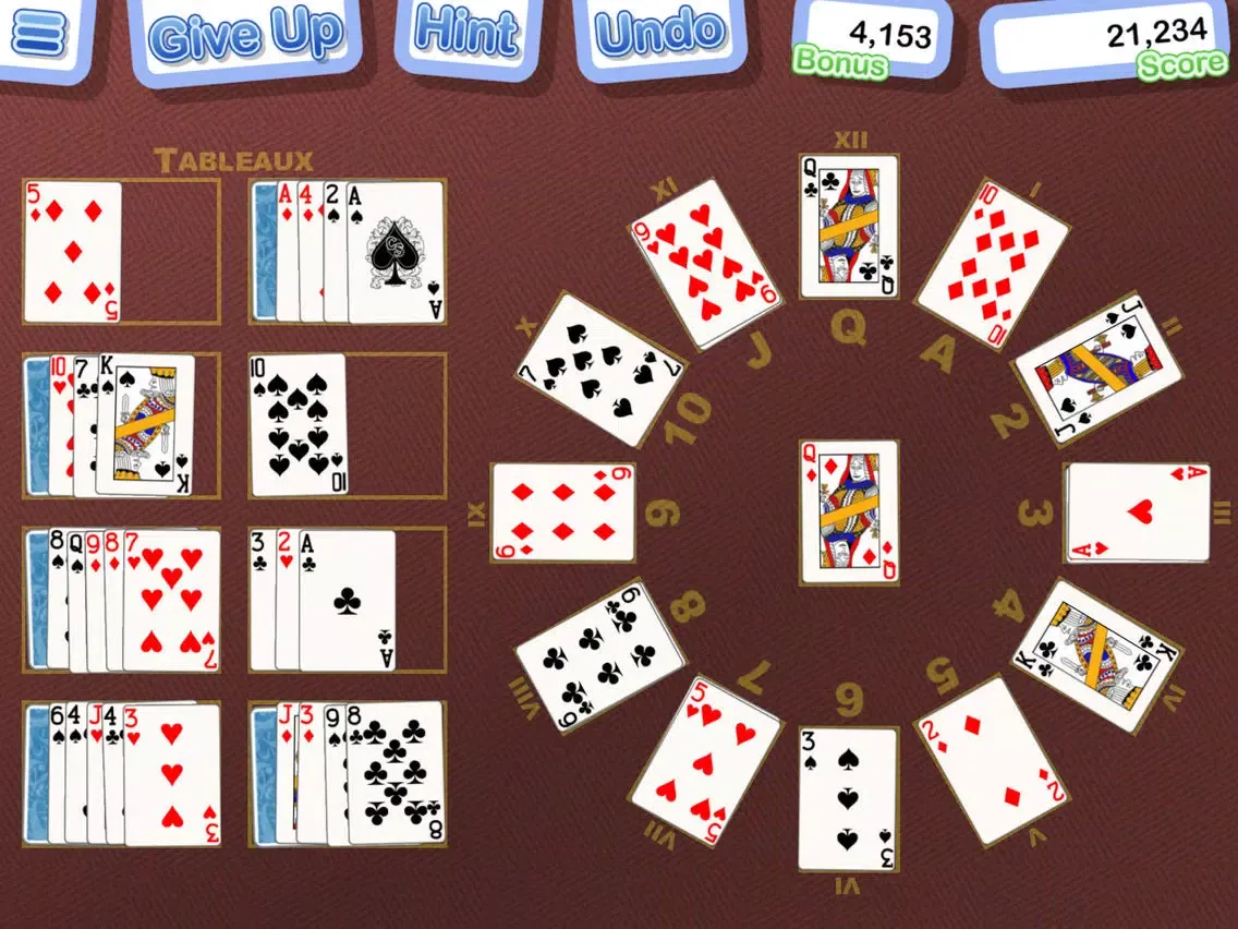 Grandfather Clock Solitaire iPad  سکرین شاٹس