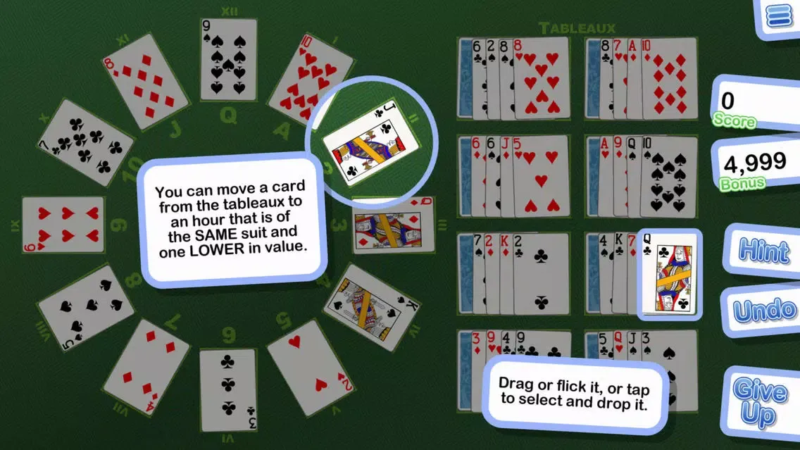Grandfather Clock Solitaire سکرین شاٹس