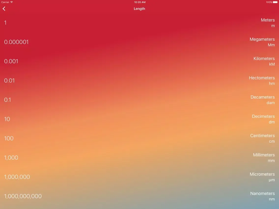 Tangkapan skrin iMeasures - Pro iPad 