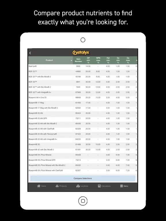 ภาพหน้าจอของ Crystalyx iPad 