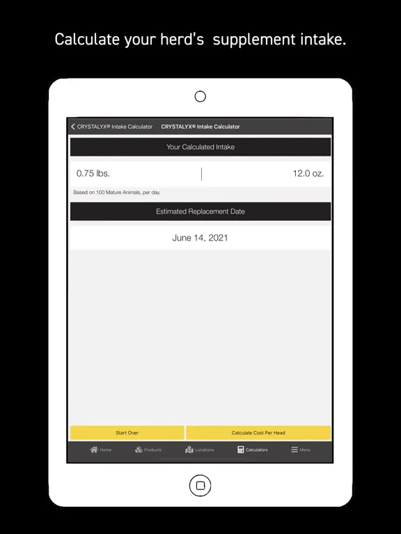 ภาพหน้าจอของ Crystalyx iPad 