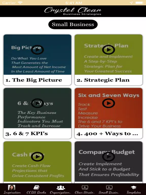 ภาพหน้าจอของ Crystel Business Coaching iPad 