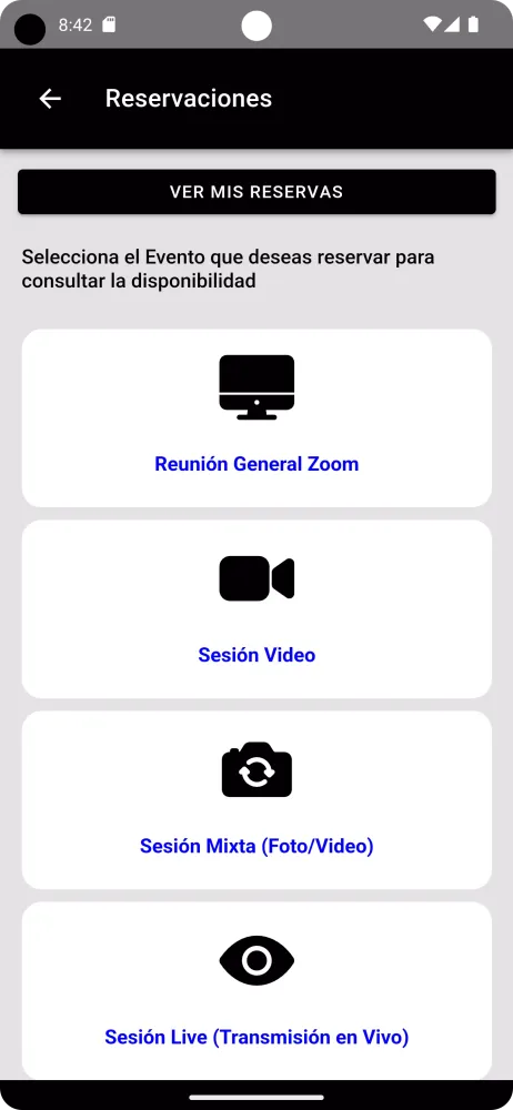 Capturas de tela do Creativa App