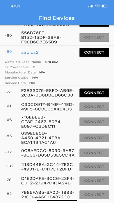 Screenshot di AirQ Configure