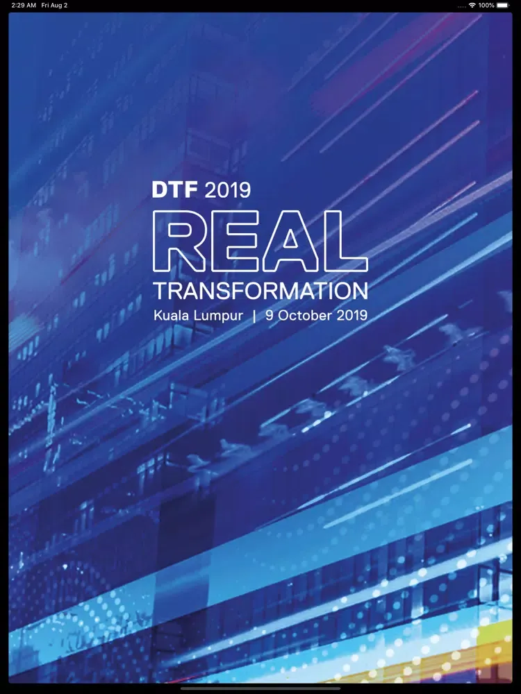 Zrzuty ekranu DTF KL 2019 iPad 