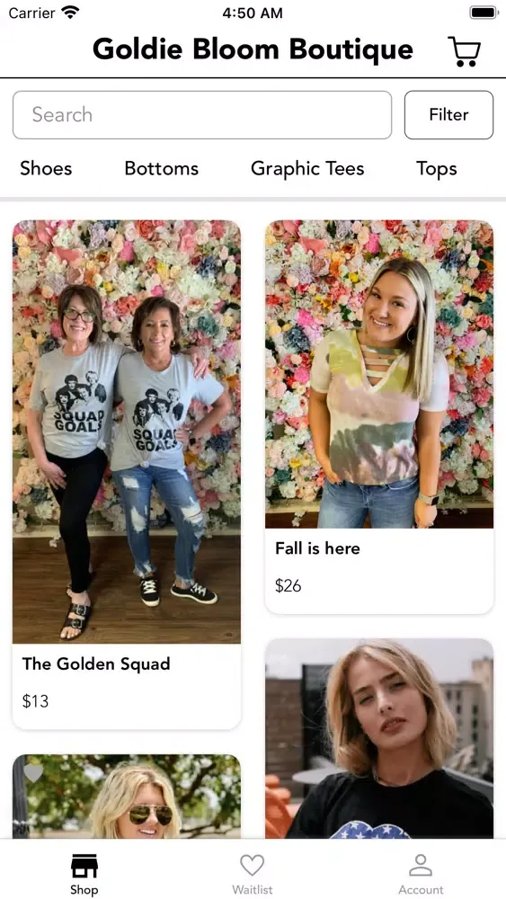 Goldie Bloom Boutique應用截圖