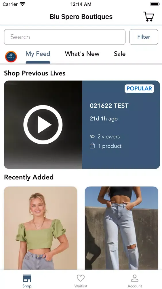 Blu Spero Boutiques Screenshots