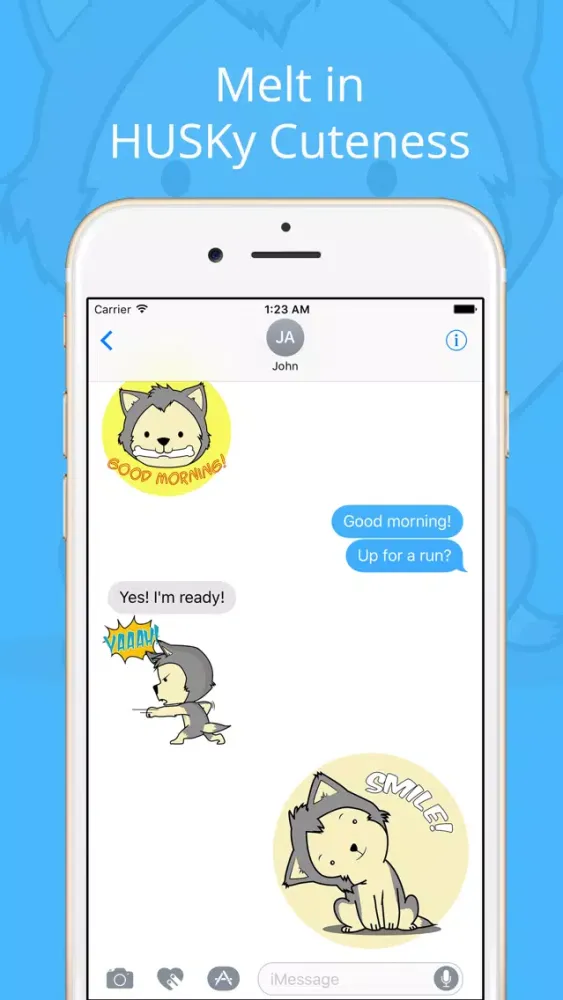 Husky & Dogs Animated Stickers Ekran Görüntüleri