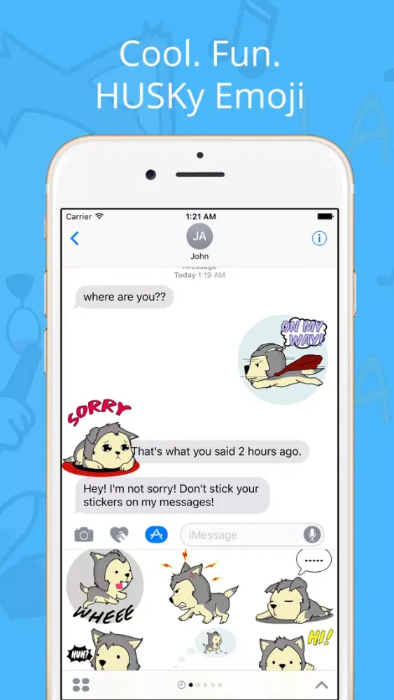 Husky & Dogs Animated Stickers Ekran Görüntüleri