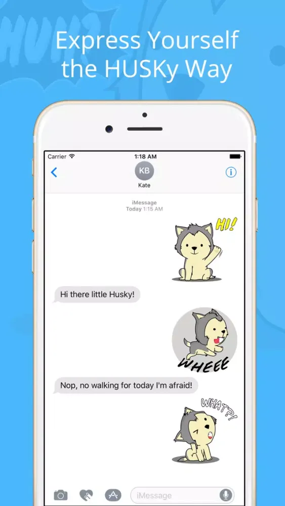 Husky & Dogs Animated Stickers Ekran Görüntüleri