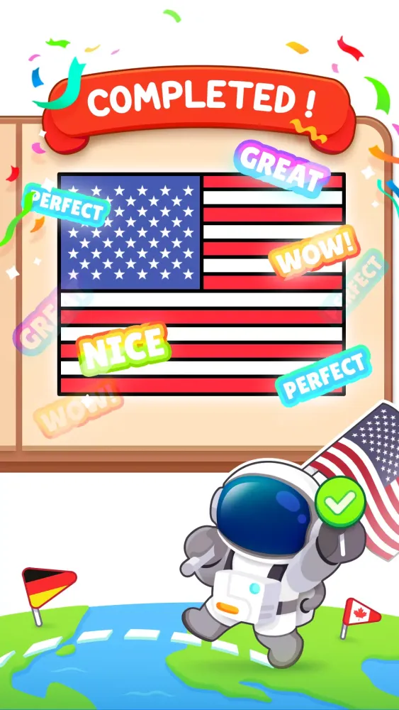 Flag Puzzle: Coloring Game Screenshots