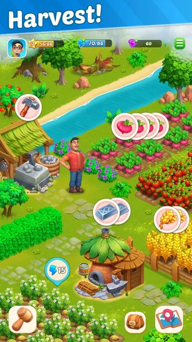 Tangkapan layar Gemstone Island: Farm Game