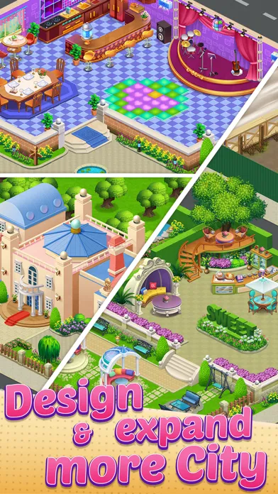 Capturas de tela do Merge City - Design Mansion