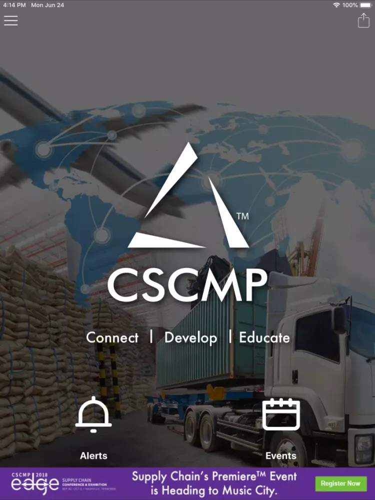 Tangkapan skrin CSCMP iPad 