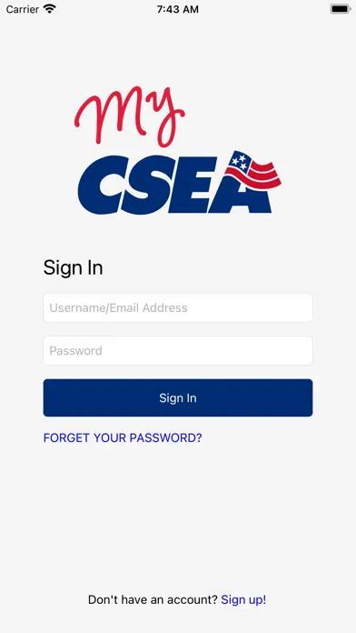 Captures d'écran de My CSEA