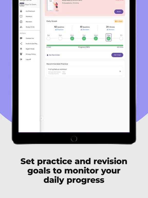 CSEET Exam Prep App By Achieve iPad  스크린샷