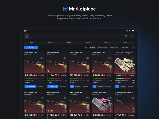 CSFloat iPad  Screenshots