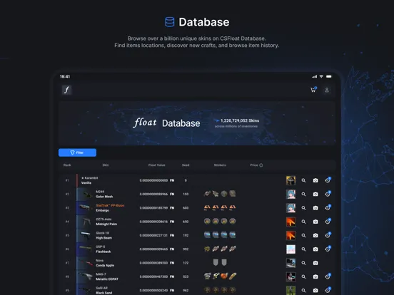 CSFloat iPad  Screenshots