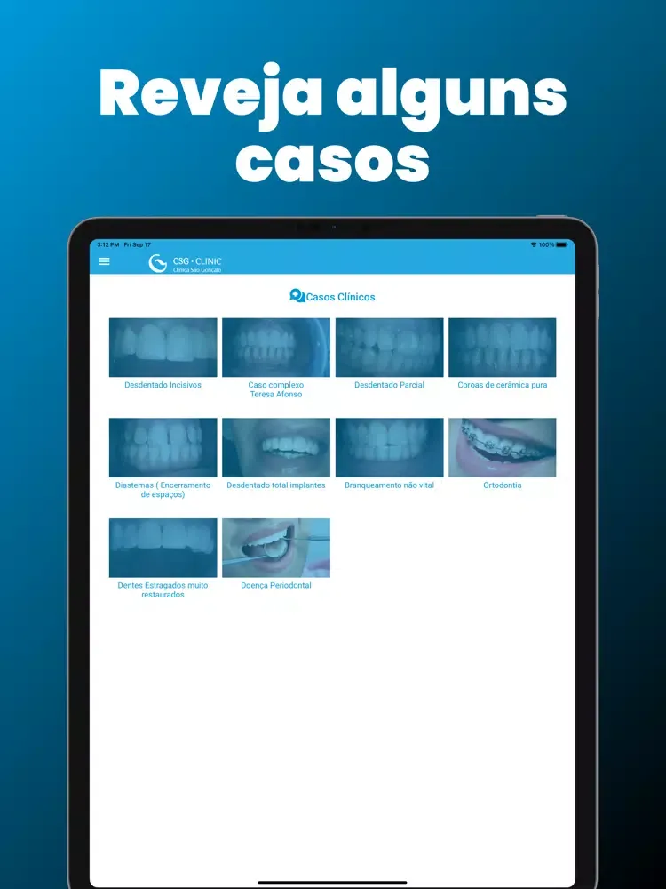 Tangkapan skrin CSG Clinic iPad 