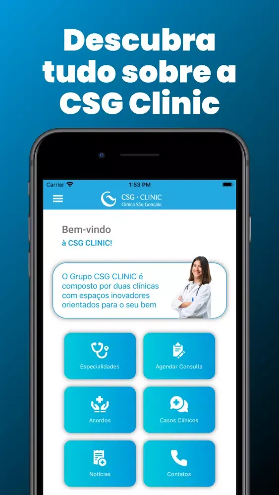Tangkapan skrin CSG Clinic