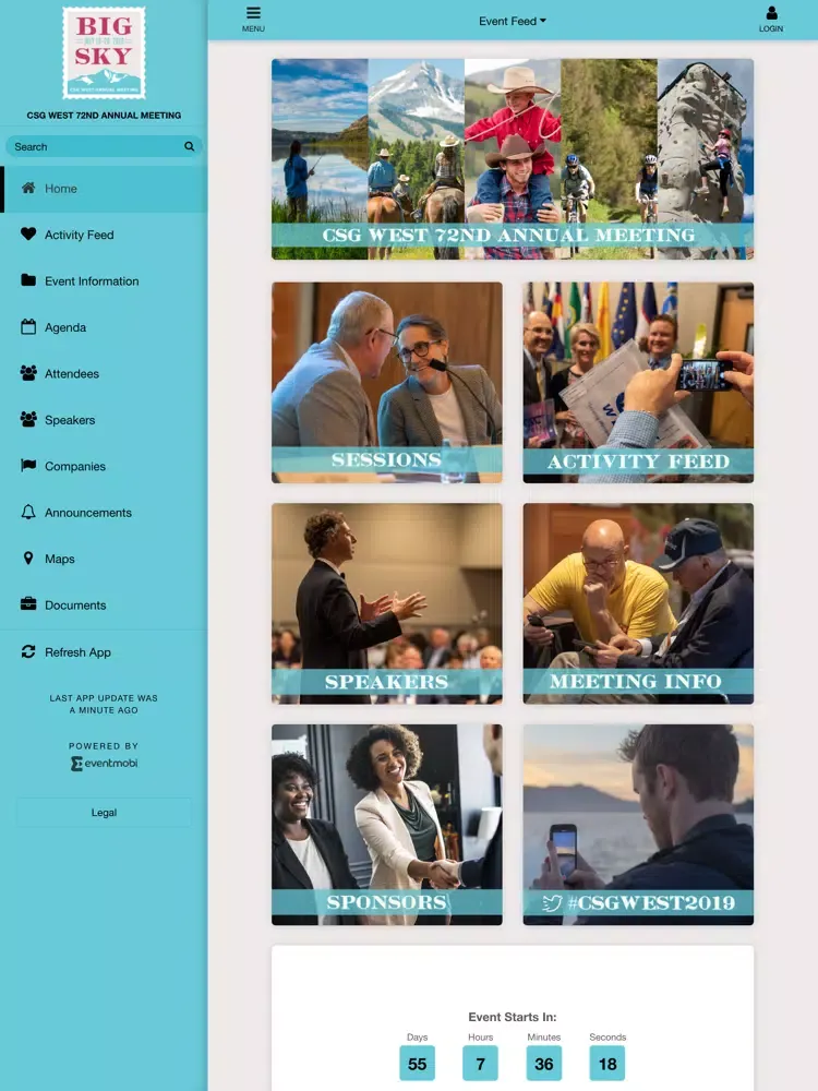 CSG West 2019 iPad  स्क्रीनशॉट