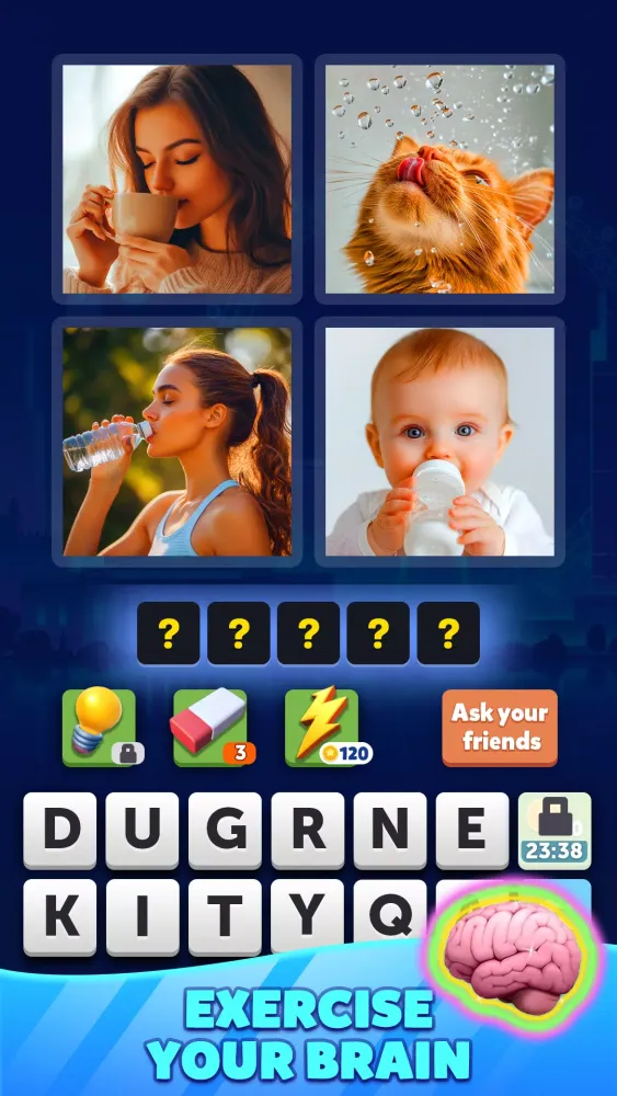 Tangkapan skrin 4 pics guess 1 word