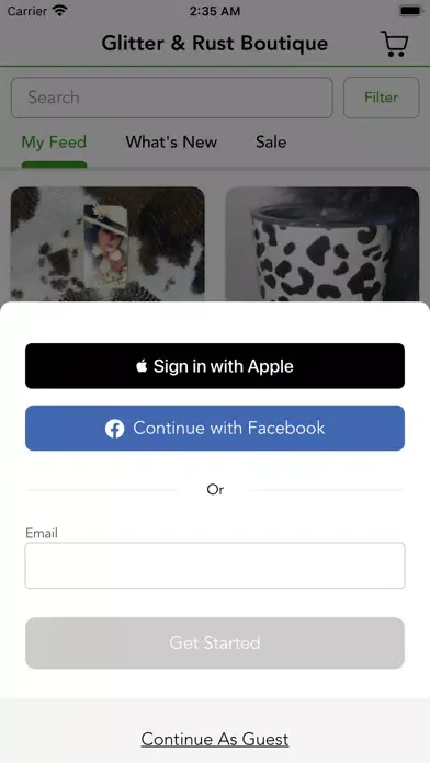 Capturas de pantalla de Glitter & Rust Boutique