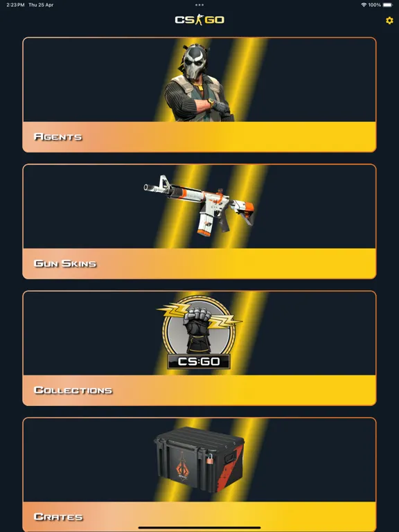 Zrzuty ekranu CS:GO Agents Stats & Guns 2024 iPad 