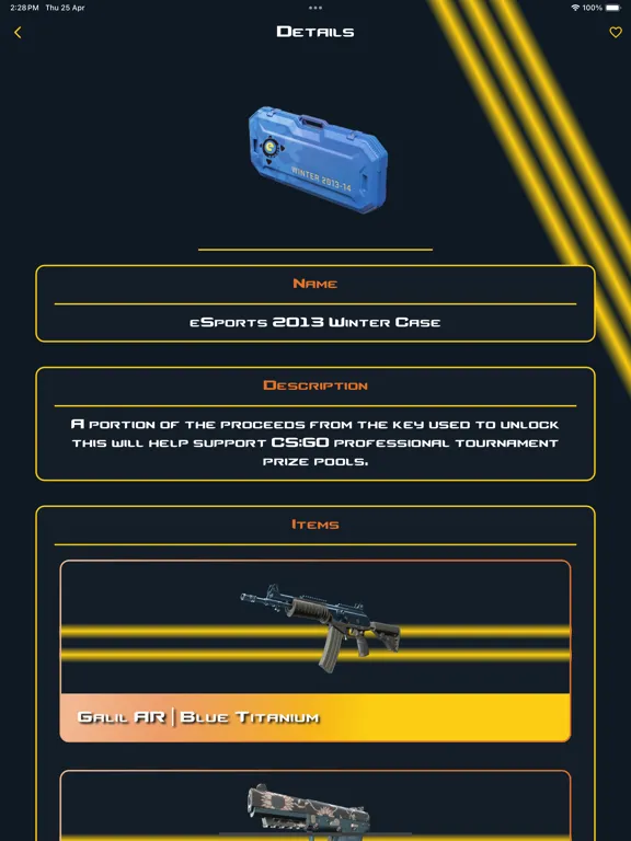 Zrzuty ekranu CS:GO Agents Stats & Guns 2024 iPad 