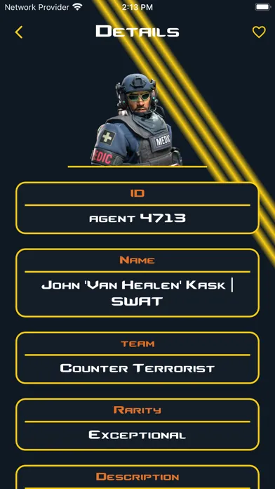 Zrzuty ekranu CS:GO Agents Stats & Guns 2024